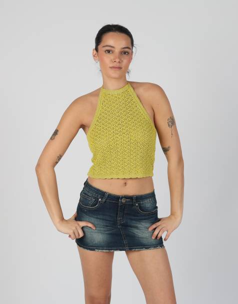 Vintage Unbranded S woven top in light green - view 1