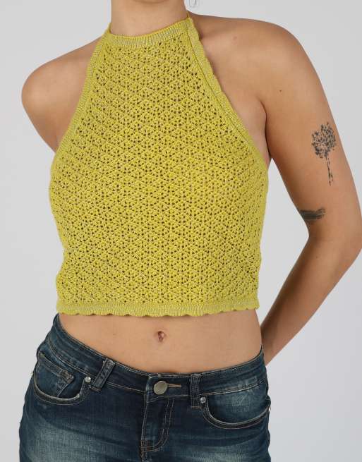 Vintage Unbranded S woven top in light green, 4 of 4