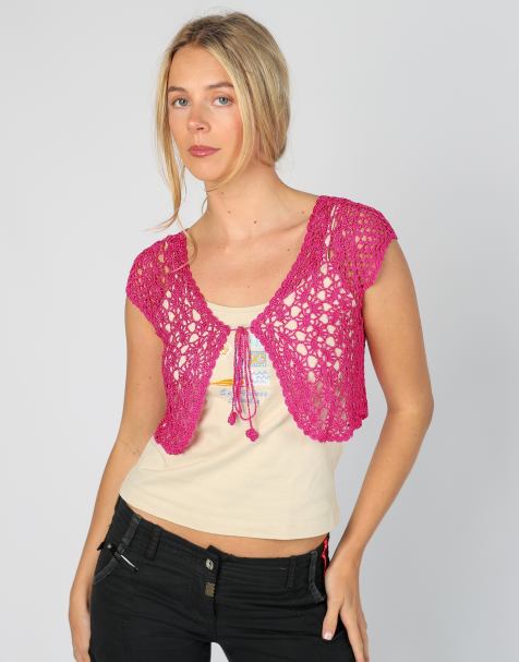Vintage Unbranded S woven top in pink - view 1