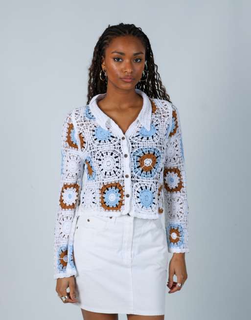 Vintage Unbranded S woven top in white