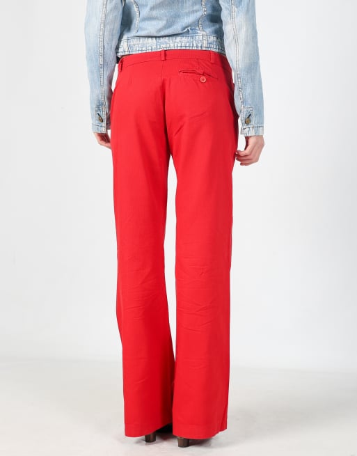 Vintage Unbranded S woven trousers in red, 2 of 4