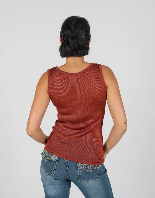 Vintage Unbranded S woven vest in bronze, 2 of 4