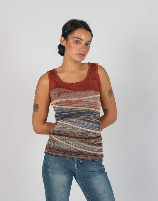 Vintage Unbranded S woven vest in bronze, 3 of 4