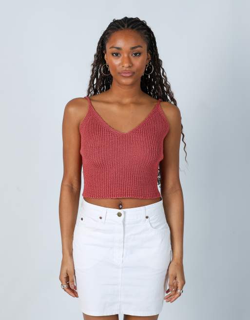 Vintage Unbranded S woven vest in pink