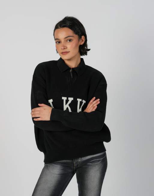 Vintage Unbranded XL knitted jumper in black, 3 of 4