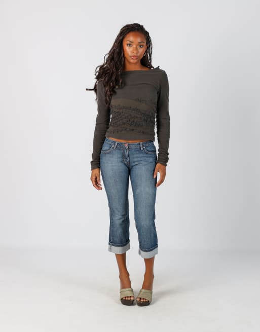 Vintage Unbranded XS 3/4 jeans in blue, 1 of 4