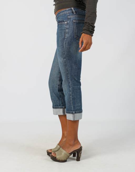 Vintage Unbranded XS 3/4 jeans in blue, 2 of 4