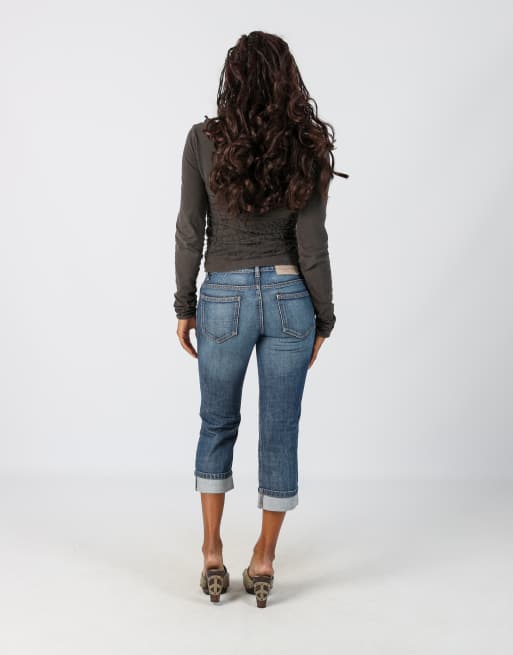 Vintage Unbranded XS 3/4 jeans in blue, 3 of 4