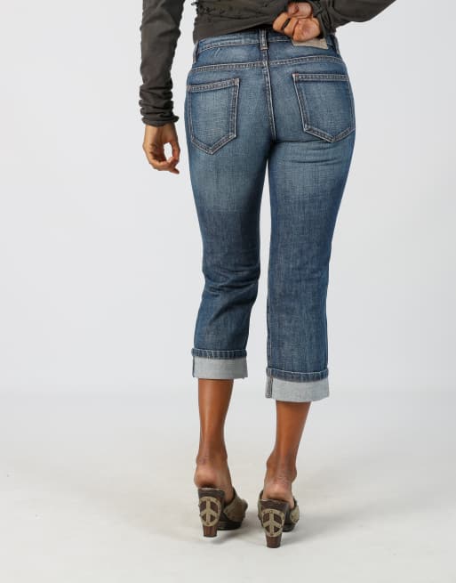 Vintage Unbranded XS 3/4 jeans in blue, 4 of 4