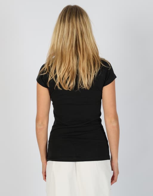 Vintage Unbranded XS baby tee in black, 2 of 4