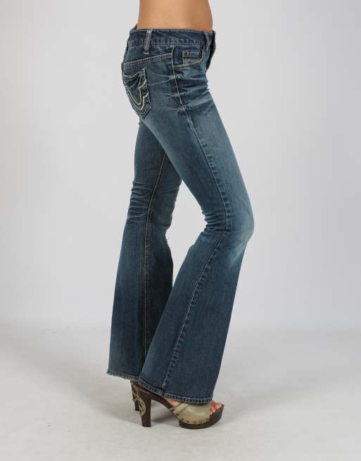Vintage Unbranded XS bootcut jeans in blue, 2 of 4