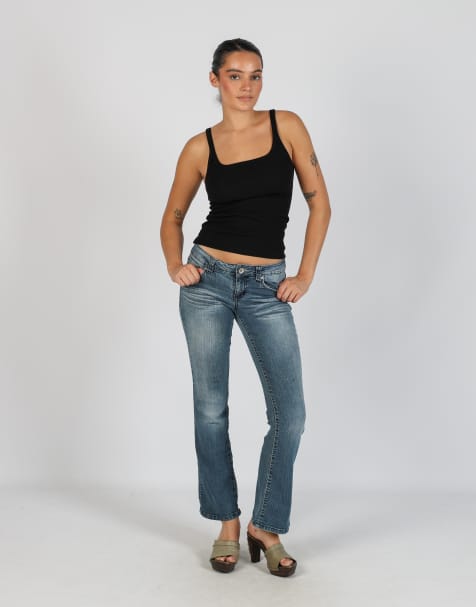 Vintage Unbranded XS bootcut jeans in blue - view 1