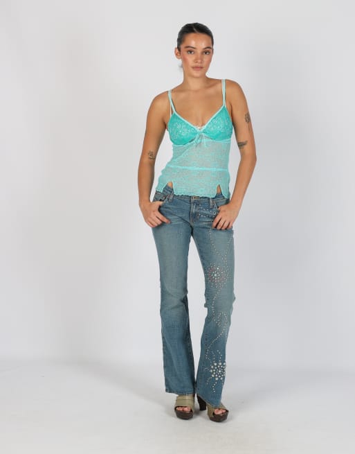 Vintage Unbranded XS bootcut jeans in blue, 1 of 4