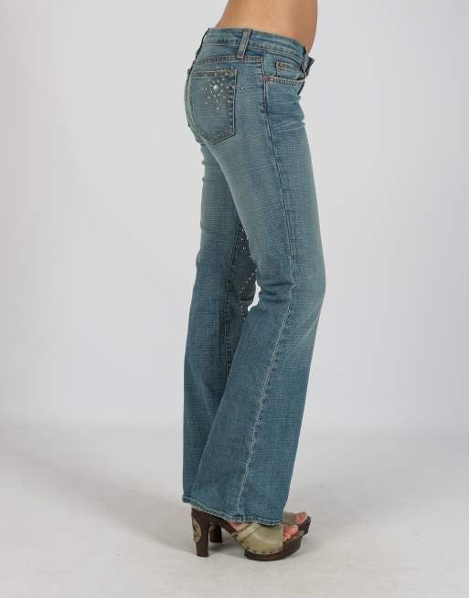 Vintage Unbranded XS bootcut jeans in blue, 2 of 4