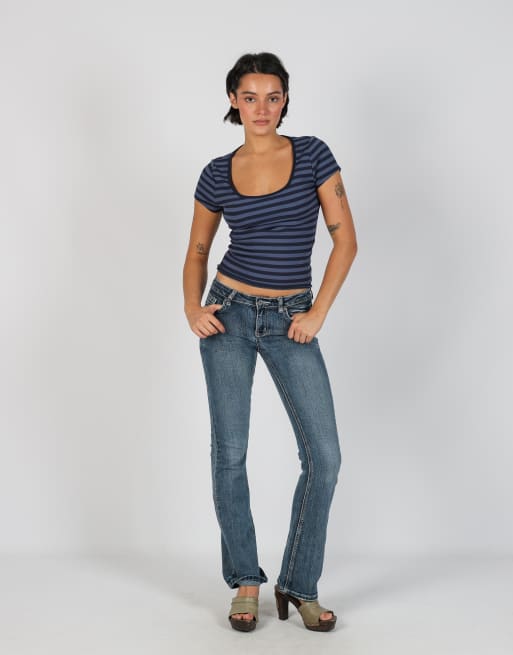 Vintage Unbranded XS bootcut jeans in blue, 1 of 4
