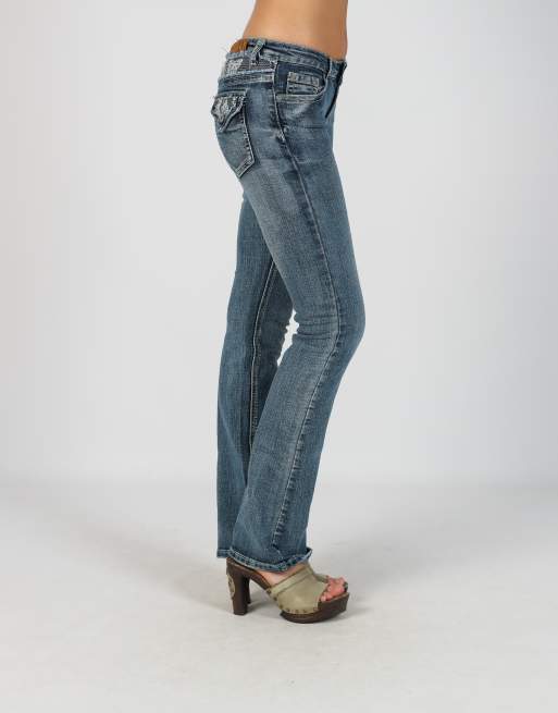 Vintage Unbranded XS bootcut jeans in blue, 2 of 4