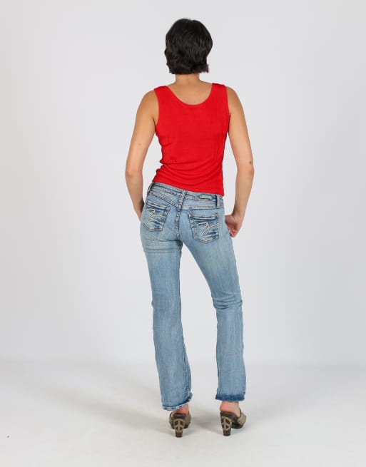Vintage Unbranded XS bootcut jeans in blue, 3 of 4