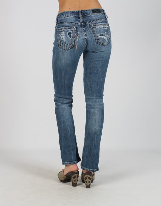Vintage Unbranded XS bootcut jeans in blue, 2 of 4