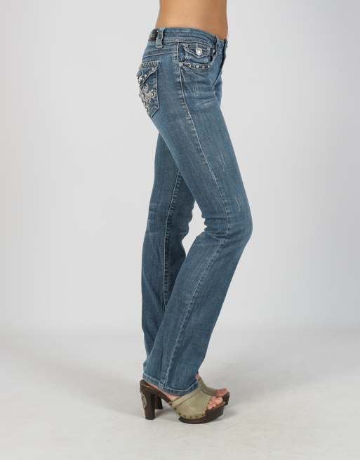 Vintage Unbranded XS bootcut jeans in blue, 2 of 4