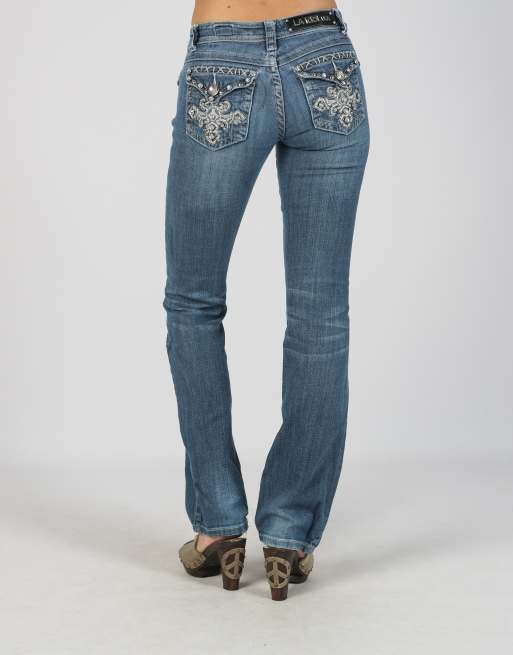 Vintage Unbranded XS bootcut jeans in blue, 4 of 4