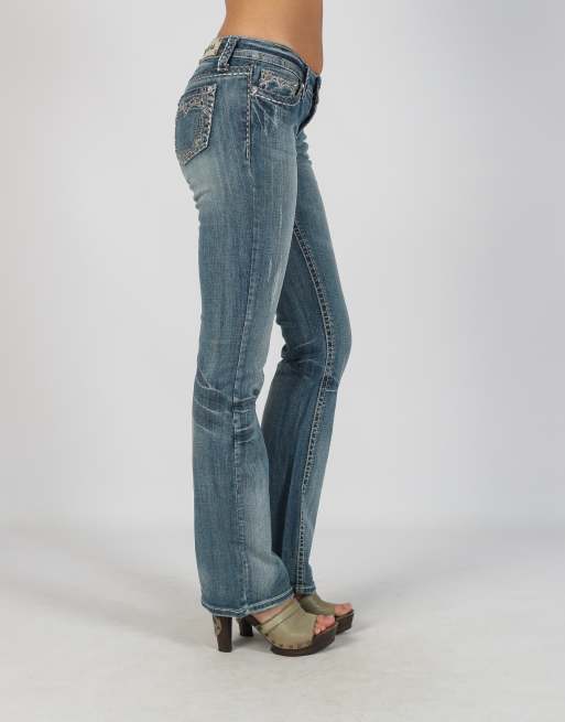 Vintage Unbranded XS bootcut jeans in blue, 2 of 4