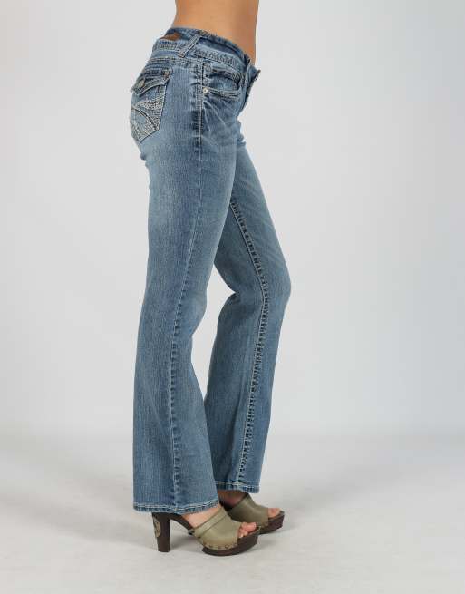 Vintage Unbranded XS bootcut jeans in blue, 2 of 4