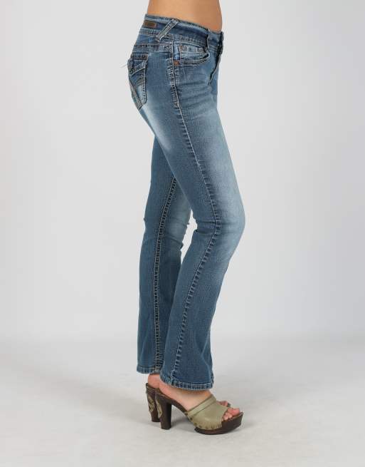 Vintage Unbranded XS bootcut jeans in blue, 2 of 4