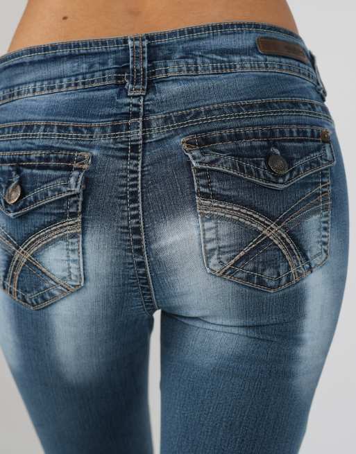 Vintage Unbranded XS bootcut jeans in blue, 4 of 4