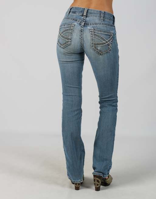 Vintage Unbranded XS bootcut jeans in blue, 2 of 4