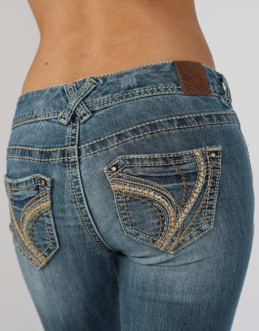 Vintage Unbranded XS bootcut jeans in blue, 4 of 4