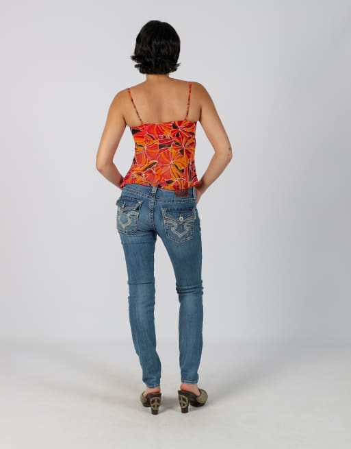 Vintage Unbranded XS bootcut jeans in blue, 3 of 4