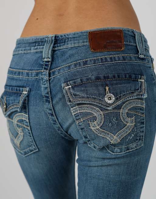 Vintage Unbranded XS bootcut jeans in blue, 4 of 4
