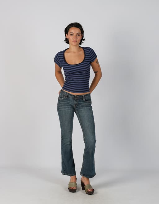 Vintage Unbranded XS bootcut jeans in blue, 1 of 4