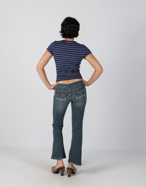 Vintage Unbranded XS bootcut jeans in blue, 3 of 4