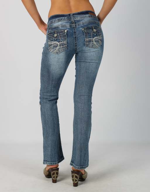 Vintage Unbranded XS bootcut jeans in blue, 2 of 4