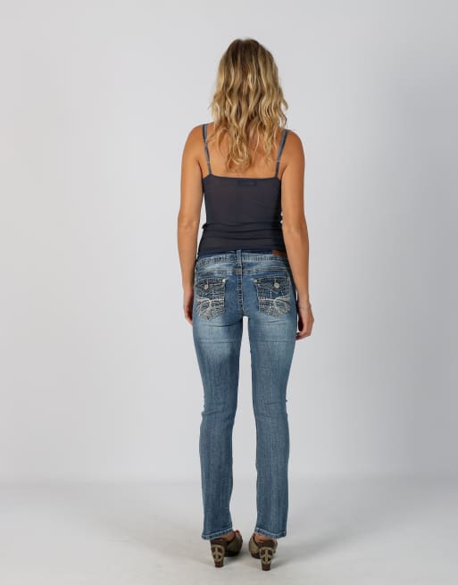 Vintage Unbranded XS bootcut jeans in blue, 3 of 4