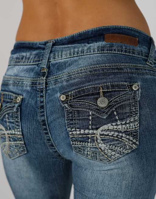 Vintage Unbranded XS bootcut jeans in blue, 4 of 4