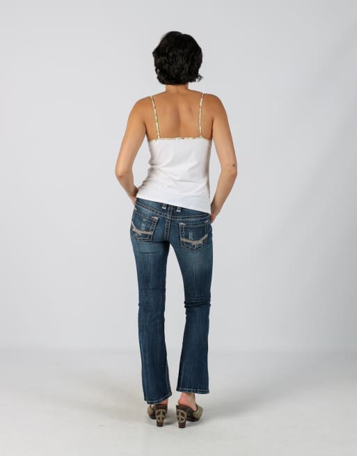 Vintage Unbranded XS bootcut jeans in blue, 3 of 4