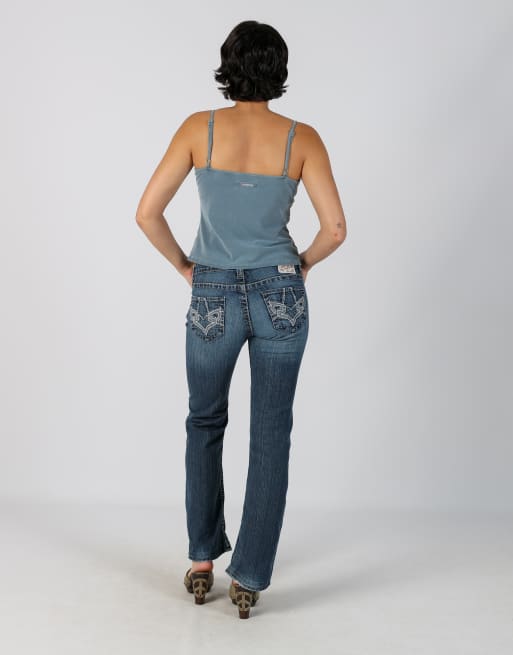 Vintage Unbranded XS bootcut jeans in blue, 3 of 4