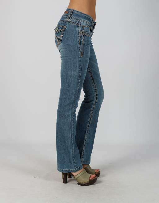 Vintage Unbranded XS bootcut jeans in blue, 2 of 4