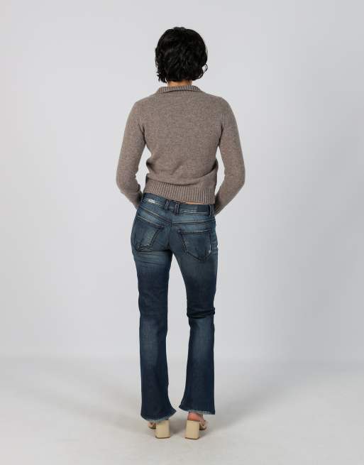 Vintage Unbranded XS bootcut jeans in blue, 3 of 4