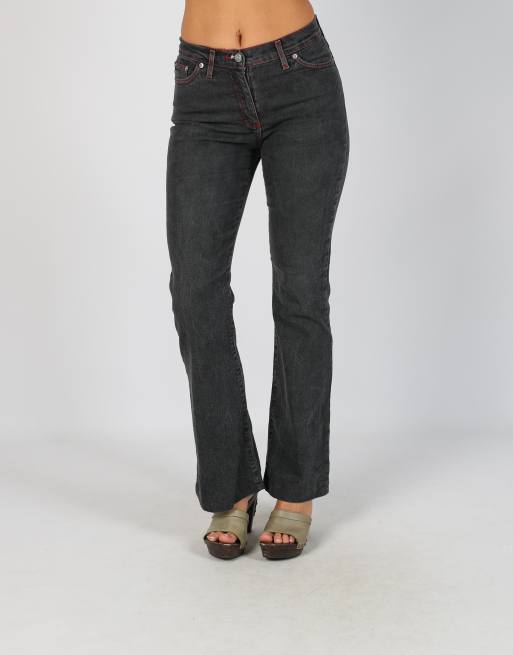 Vintage Unbranded XS bootcut jeans in charcoal grey, 2 of 4