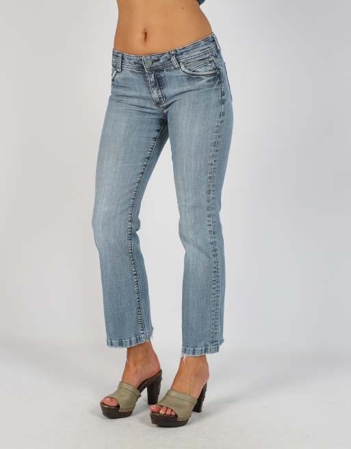 Vintage Unbranded XS bootcut jeans in light blue, 2 of 4