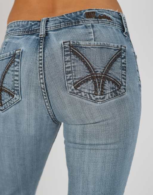 Vintage Unbranded XS bootcut jeans in light blue, 4 of 4