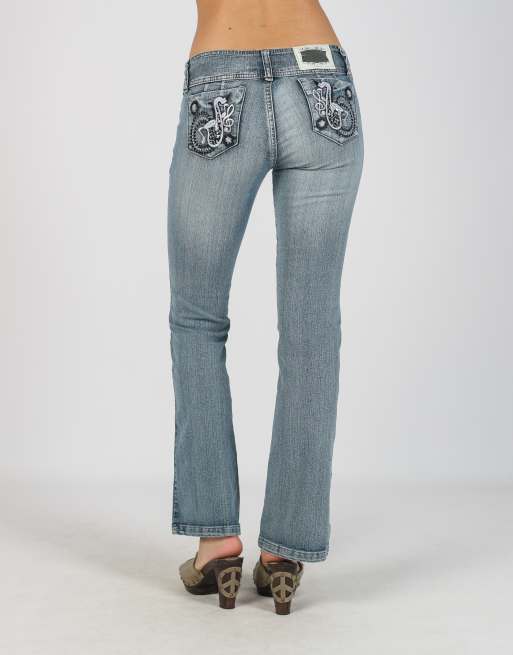 Vintage Unbranded XS bootcut jeans in light blue, 4 of 4