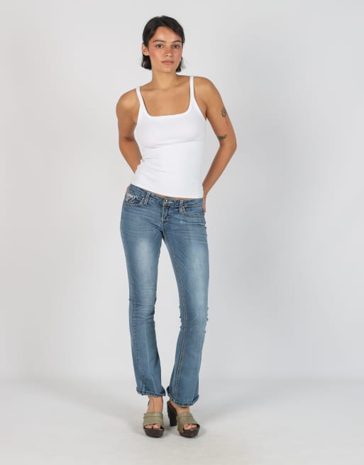 Vintage Unbranded XS bootcut jeans in light blue, 1 of 4