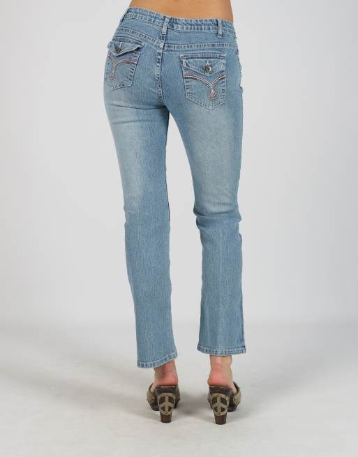 Vintage Unbranded XS bootcut jeans in light blue, 2 of 4