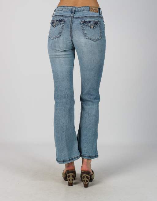 Vintage Unbranded XS bootcut jeans in light blue, 4 of 4