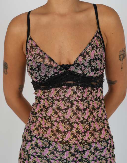 Vintage Unbranded XS cami in black, 4 of 4