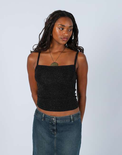 Vintage Unbranded XS cami in black, 2 of 4